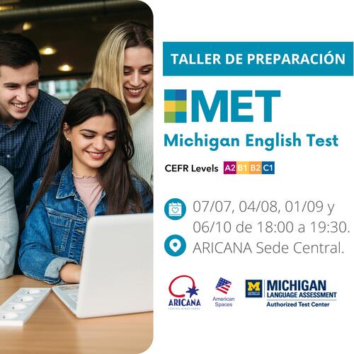 Taller de preparación para el examen MET (Michigan English Test) Digital.